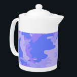 Camouflage Pastel Blue Abstract Pattern<br><div class="desc">Camouflage pastel blue abstract pattern design product. Personalize this template with your art or photo and customize it to your liking. The product features a blue and purple camouflage pattern.</div>
