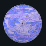 Camouflage Pastel Blue Abstract Pattern Dartboard<br><div class="desc">Camouflage pastel blue abstract pattern design product. Personalize this template with your art or photo and customize it to your liking. The product features a blue and purple camouflage pattern.</div>