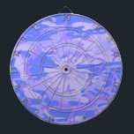 Camouflage Pastel Blue Abstract Pattern Dartboard<br><div class="desc">Camouflage pastel blue abstract pattern design product. Personalize this template with your art or photo and customize it to your liking. The product features a blue and purple camouflage pattern.</div>