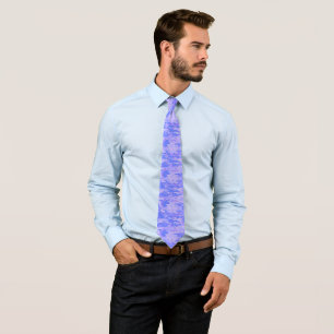 Camouflage Pastel Blue Abstract Pattern Tie