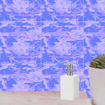 Camouflage Pastel Blue Abstract Pattern Tile<br><div class="desc">Camouflage pastel blue abstract pattern design product. Personalize this template with your art or photo and customize it to your liking.</div>