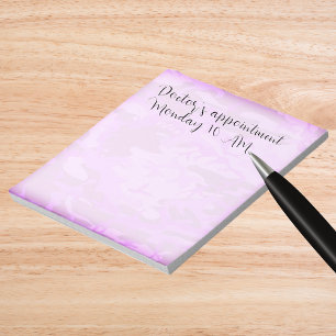 Camouflage Pastel Purple Abstract Pattern Notepad