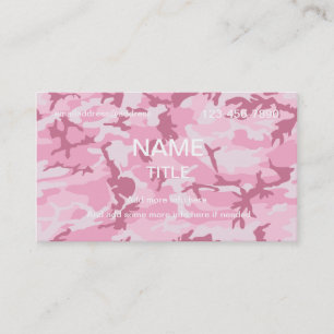 Camouflage Pattern Business Card