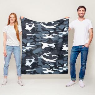 Camouflage Pattern Design Fleece Blanket