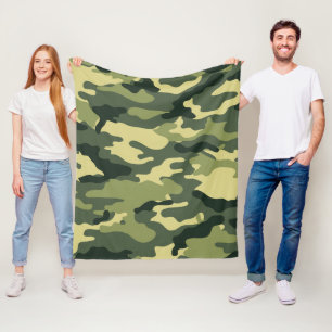 Camouflage Pattern Fleece Blanket