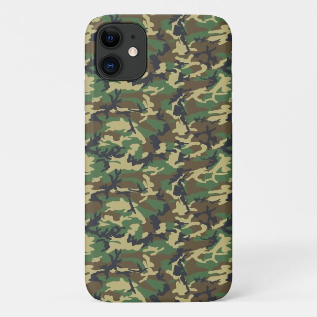 Camouflage Pattern, Military Pattern, Camo, Army Case-Mate iPhone Case (Back)
