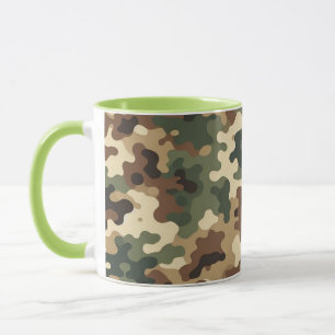 Camouflage pattern mug