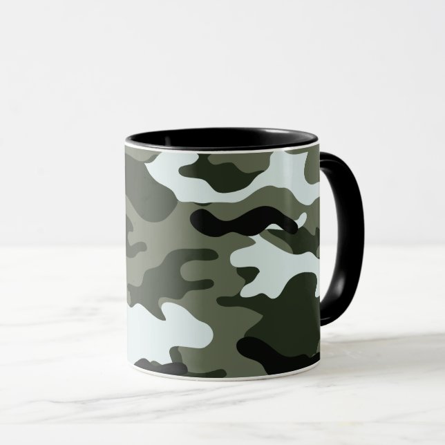 Camouflage pattern mug (Front Right)