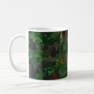 Camouflage Pixels Woods  Coffee Mug