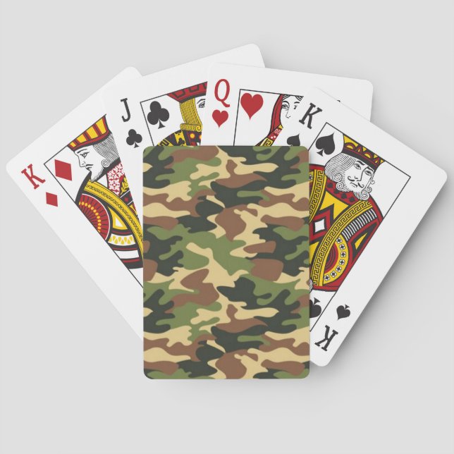 camouflage playing cards (Back)