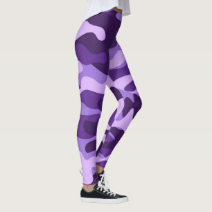 camouflage purple leggings