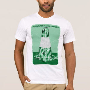 Camouflage rd cone funny traffic cone T-Shirt