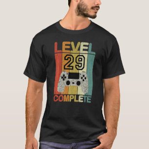Camouflage Retro Gaming Kontroller Level 29 Comple T-Shirt