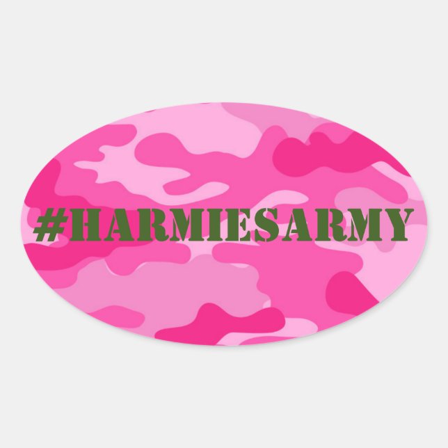Camouflage rose Bachelorette Stickers Hashtag (Devant)