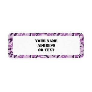 Camouflage rose/violet de bois - blanc