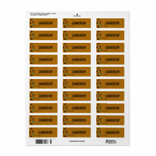 Camouflage Scooby-Doo Étiquettes pour enfants