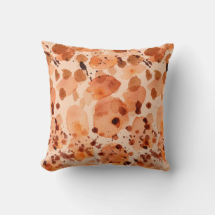 Camouflage seamless pattern with natural khaki san throw pillow