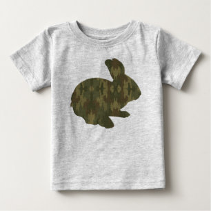 Camouflage Silhouette Easter Bunny Shirt