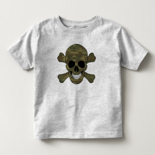 Camouflage Skull And Crossbones Shirt
