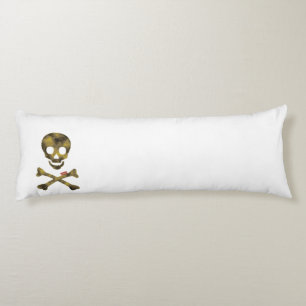 Camouflage Skull Body Pillow