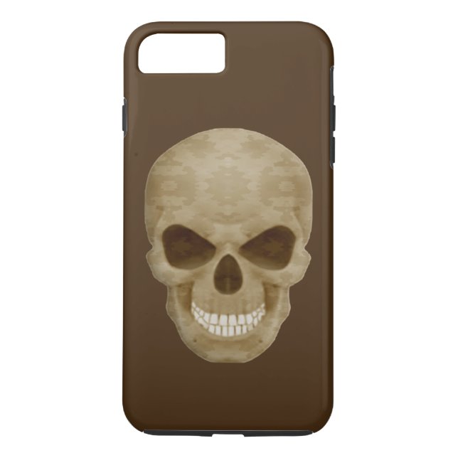 Camouflage Skull iPhone 7 Coque (Dos)