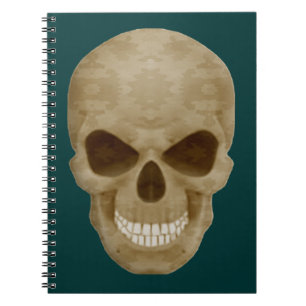 Camouflage Skull Notebook