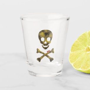 Camouflage Skull Shot Glass