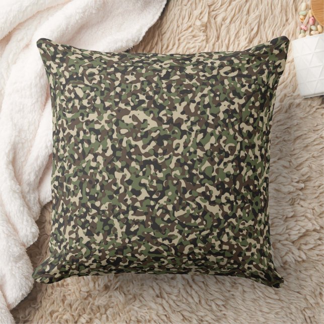 Camouflage Small Throw Pillow (Blanket)