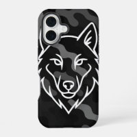 Camouflage Spirit – White Wolf Line Art