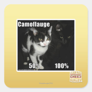 Camouflage Square Sticker