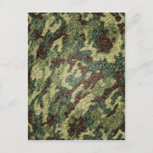 camouflage texture postcard