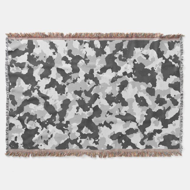 camouflage throw blanket (Front)