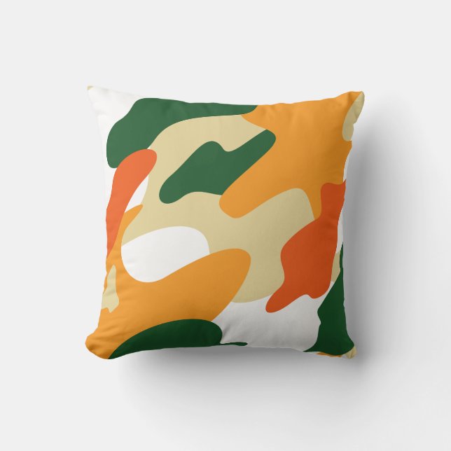 camouflage throw pillow (Front)