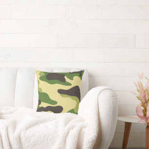 Camouflage Throw Pillow