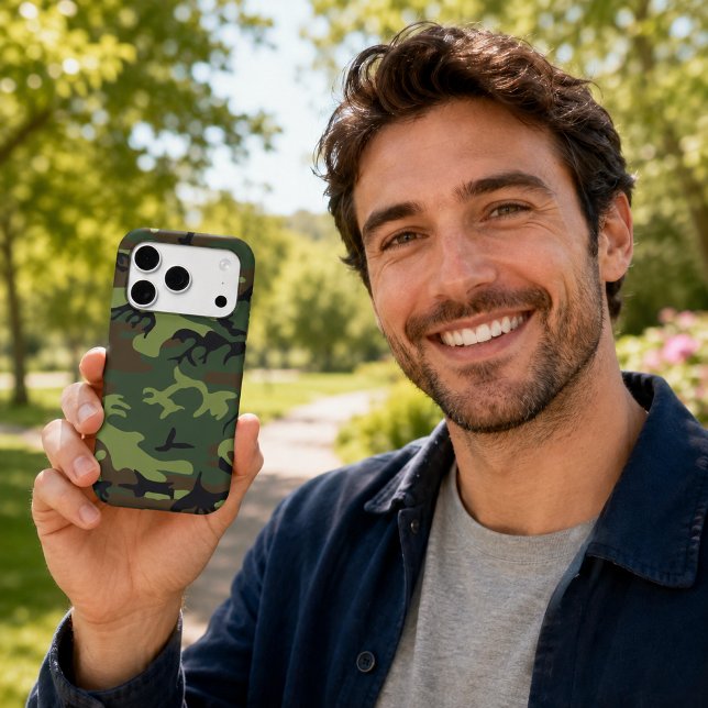 Camouflage Vert Militaire (Military Green Camouflage Case-Mate iPhone Case)