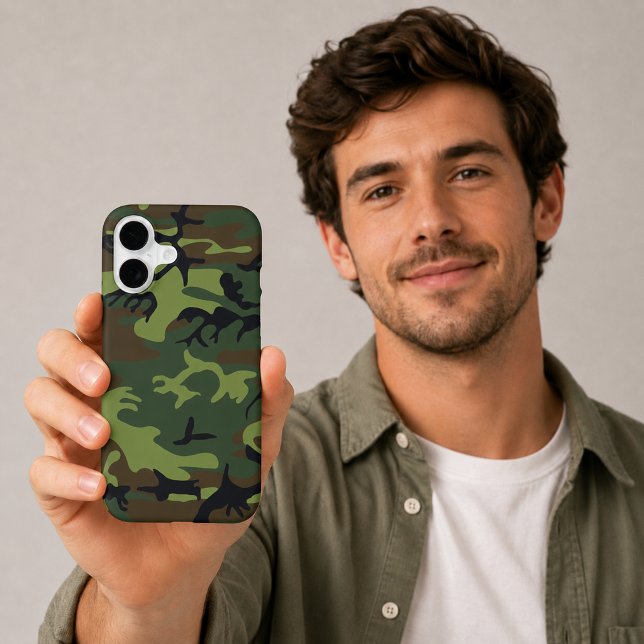 Camouflage Vert Militaire iPhone 17 (Military Green Camouflage iPhone 17 Case-Mate iPhone Case)