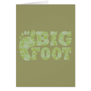 Camouflage vert Texte Bigfoot
