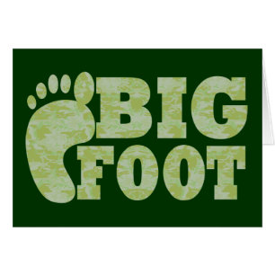 Camouflage vert Texte Bigfoot