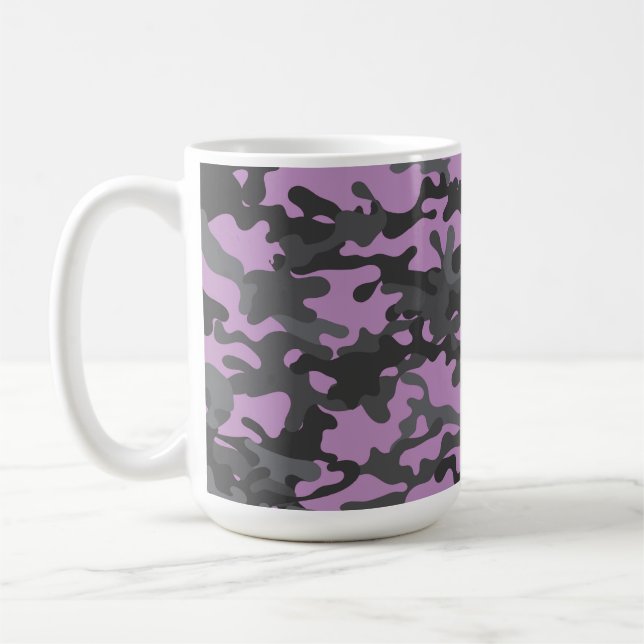 Camouflage Violet Coupe de Voyage Café Mug (Gauche)