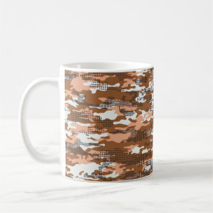Camouflage wallpaper with polka dots abstract seam coffee mug