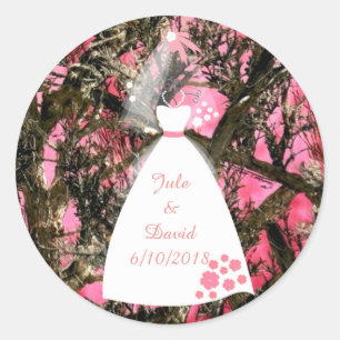 Camouflage Wedding Sticker