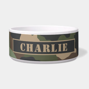 Camouflage Woodland Camo Khaki Tan Black Monogram