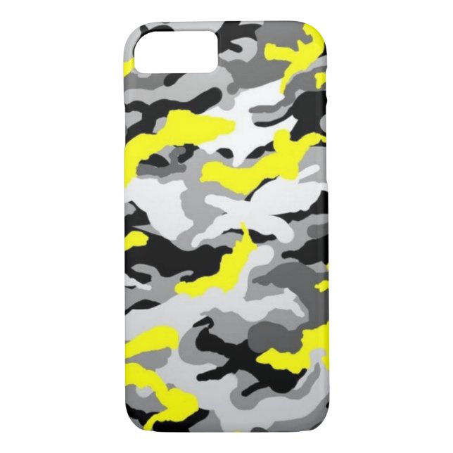 Camouflage Yellow Black Como Army Military Print Case-Mate iPhone Case (Back)
