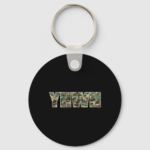 Camouflage Yhwh Yahweh Christian Camo Hunting Keychain