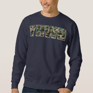 Camouflage YHWH Yahweh Christian Camo Hunting  Sweatshirt