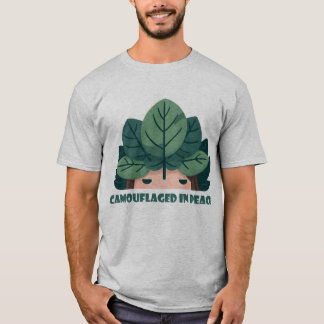 Camouflaged in Peace – Introvert Plant Lover  T-Shirt