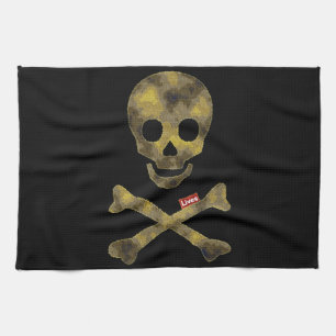 Camouflaged Patterned Skull Kitchen Towel