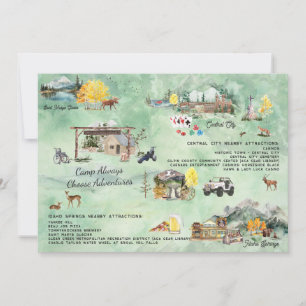 Camp Always Choose Adventures Map Insert Invitation