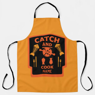 Camp And Catch Fishing Travel Mug Apron