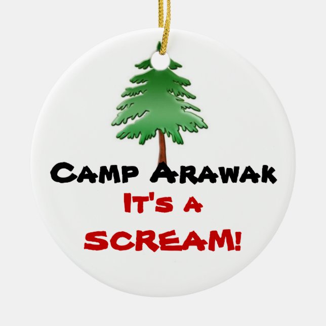 Camp Arawak Ceramic Ornament (Front)